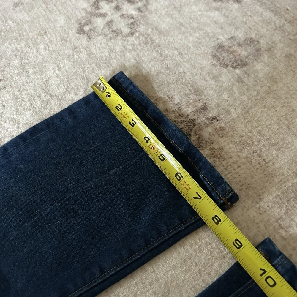 Ann Taylor The Boot Crop‎ Jean Size 4 Dark Blue Jeans Bootcut Classic Denim EUC
